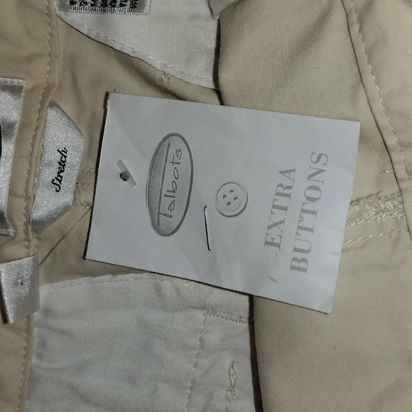 NWT Talbot's Boot Cut Cotton Blend Vintage Khaki Pants  8 - Picture 6 of 7